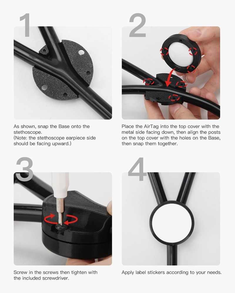 Stethoscope Tracker Holder for EKO CORE 500, Littmann CORE Digital Stethoscope &