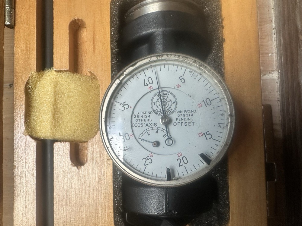 Blake 0005 Axis Offset Centering Indicator w/ Wood Case