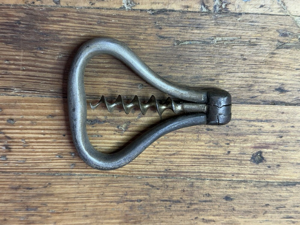 Antique Bow Heavy Duty Pocket Folding Finger Corkscrew