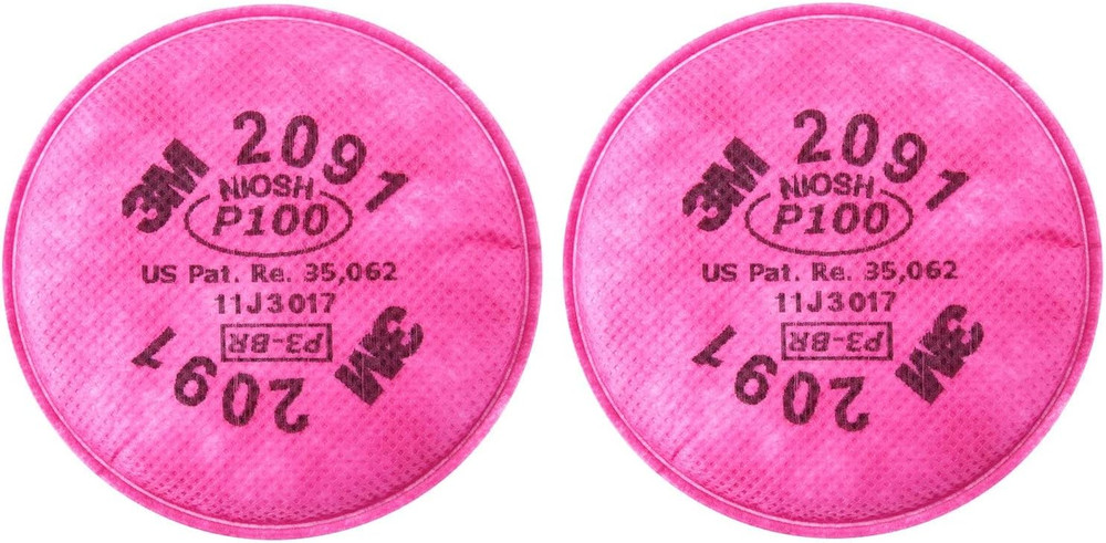 2091 P100 Particulate Filter, 3 Pairs