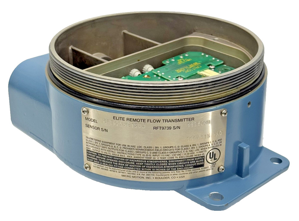 Micro Motion RFT9739E1SUJ Elite Remote Flow Transmitter 100/115 Vac