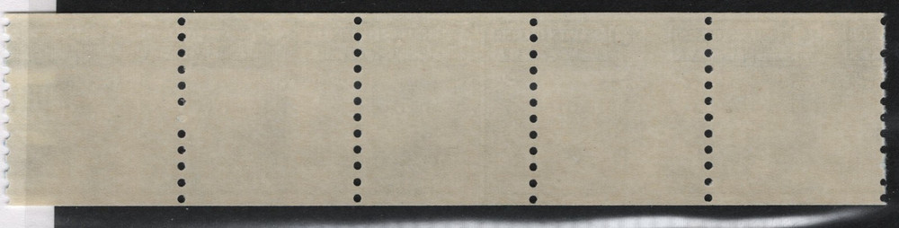 US ERRORS, FREAKS+ODDITIES SCOTT#1520 MISPERF ERROR STRIP OF 5 STAMPS