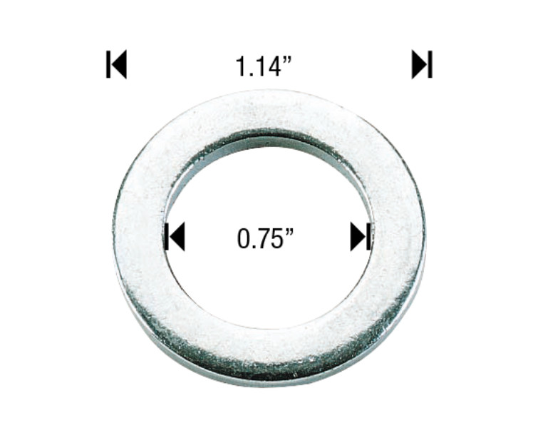 20 Pack Duplex Mag Washers For Mag Lut Nuts - Centered Hole