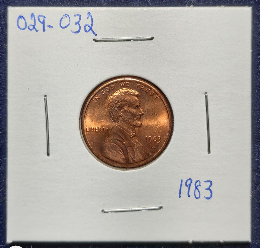 1983 Lincoln Cent  Clash Error on Obverse and Reverse
