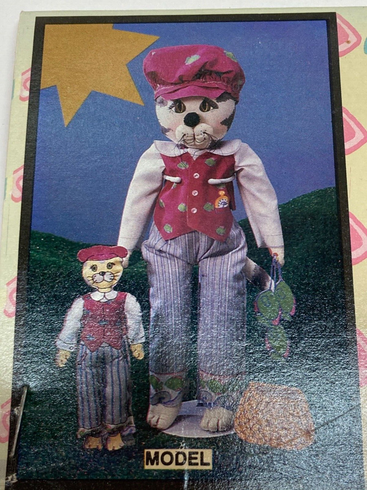 Phillip the Cat Just for Keeps Cut Sew Stuff Pre Printed Pattern