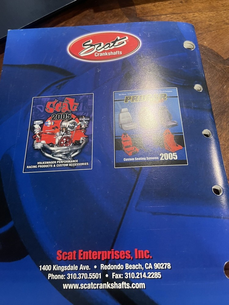 Scat Hight Performance Crankshaft Book/Catalog 2005