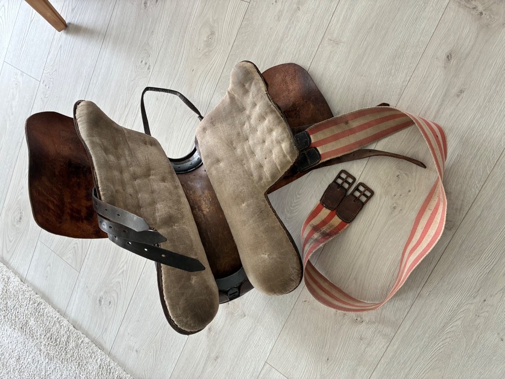 Original German WW2 Cavalry Saddle 1943