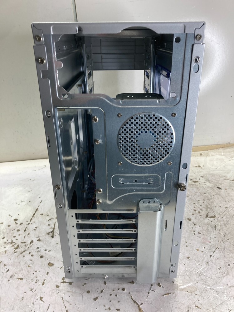 Retro Silver ATX Gaming Computer Case