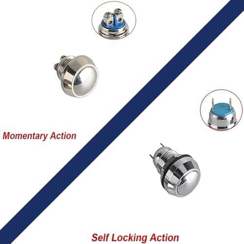 2 Buttons CNC Hand Control Momentary Switch Micro Switch, for 1 1 Inch Chrome