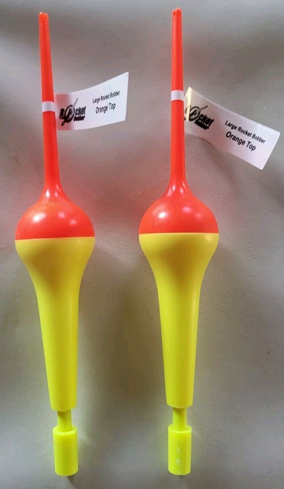 Rocket Bobber Gamefish Series 6-1/4" 2-Pack -  Orange Top