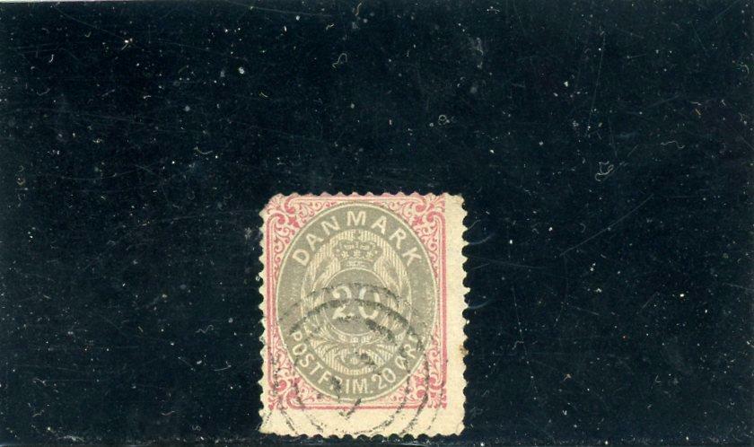 Denmark 1875 Scott# 31 Canceled