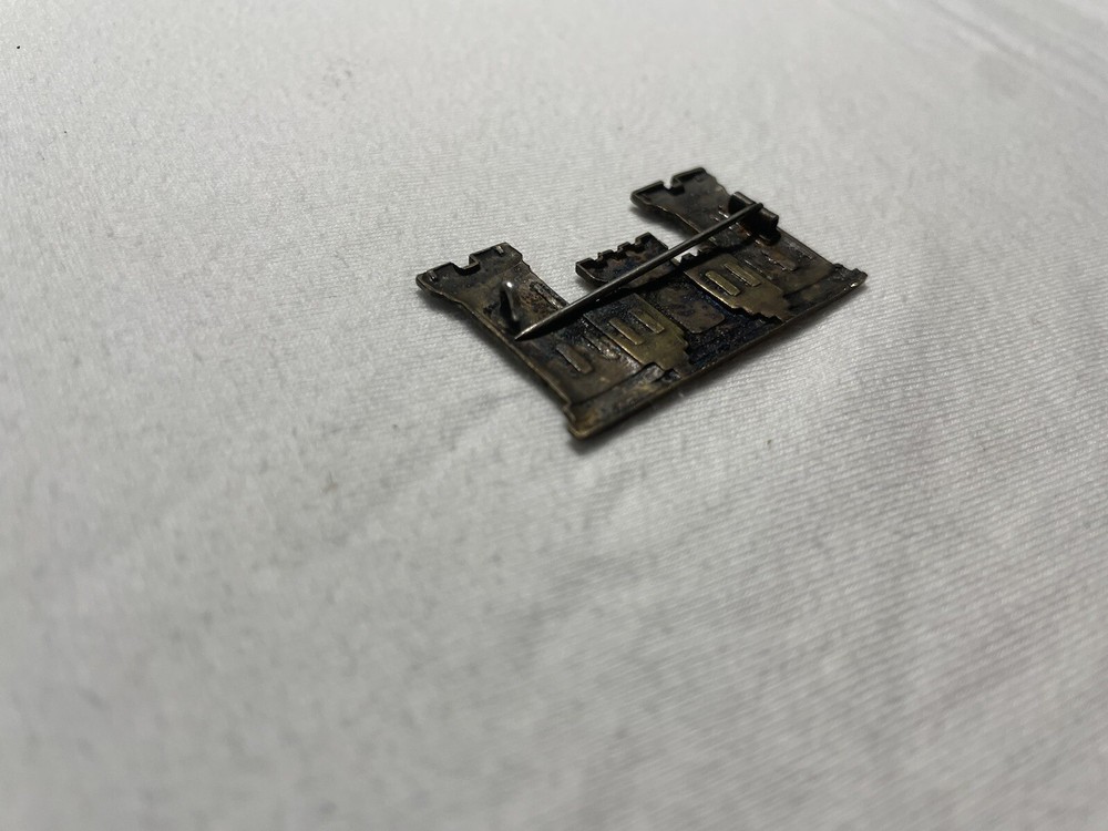 WWI Oversized Officer Collar Insignia Engineer Corps