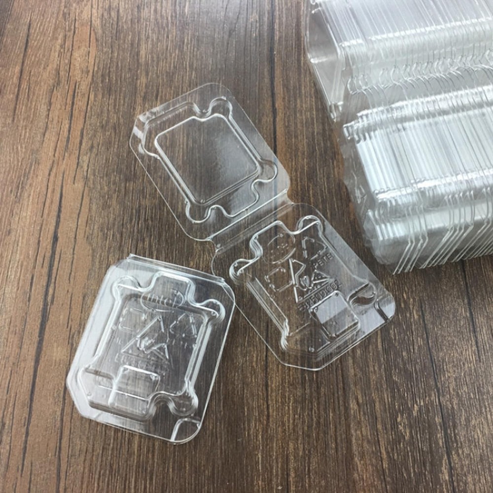 Computer CPU Case Tray Packaging Clamshell CPU Clamshell Container for CPU Ho...