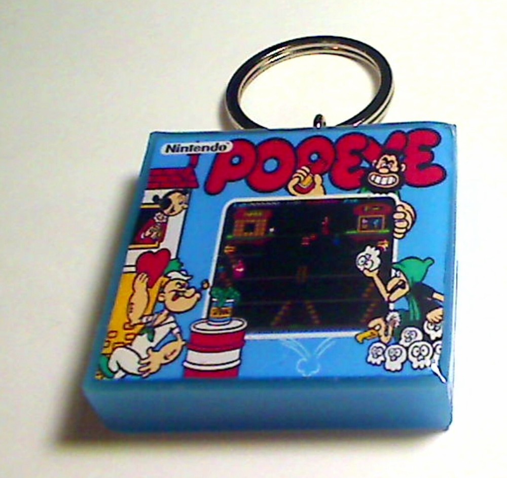 Popeye Arcade Coin Door accessory Keychain