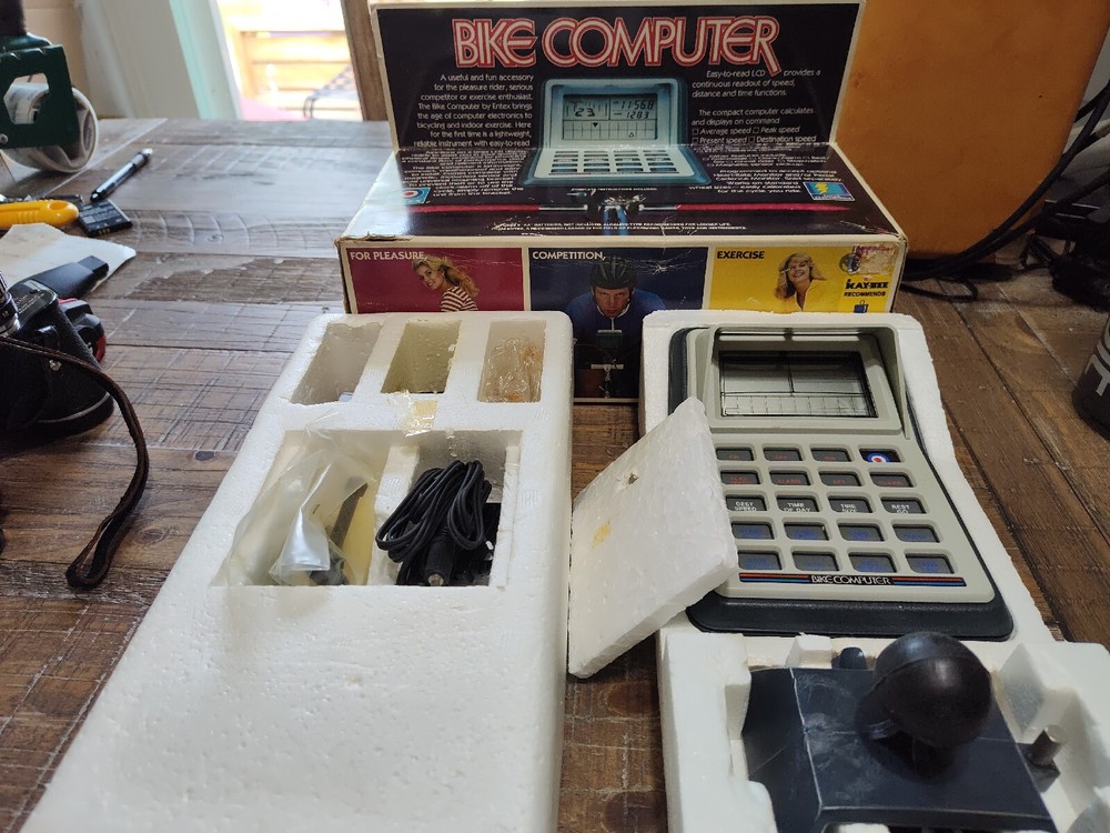 New Open Box 1981 Entex Bike Computer Electronic Vintage
