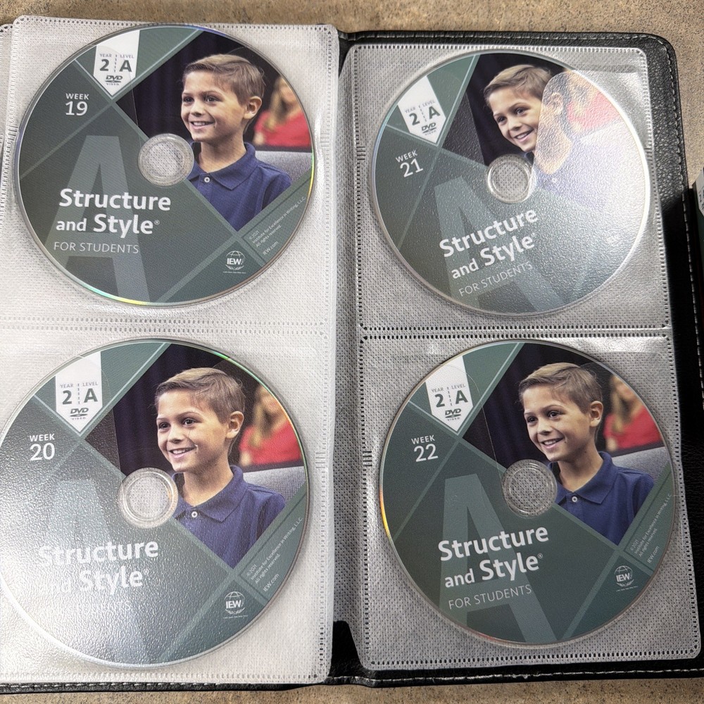 IEW Structure and Style for Students: Year 2 Level A - 24 Week DVD Set