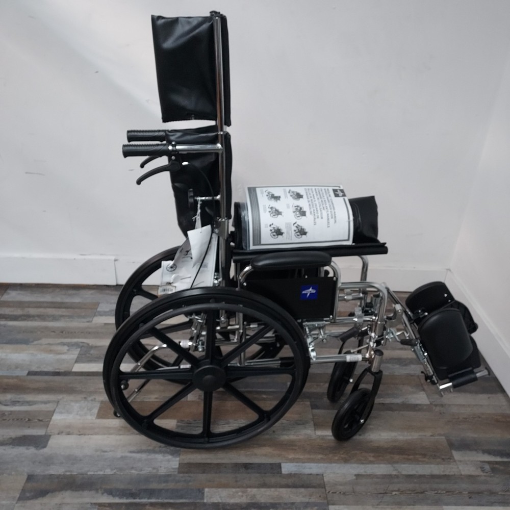 Medline MDS808350 Reclining Wheelchairs - Black