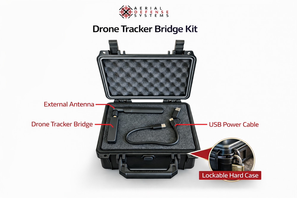 Drone Detection & Tracker Device – Handheld Remote ID Receiver for iOS & Android