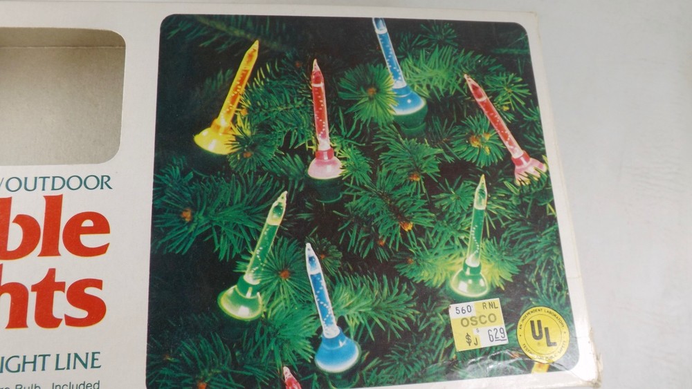 3 Empty Boxes Mid Century GE RARE Mini Glitter Animated Christmas String Lights
