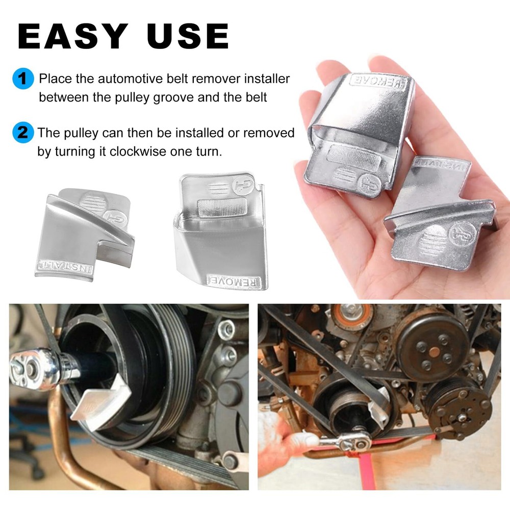 2 PCS Stretch Belt Mate Kit Stretch Belt Remover Installer Tool Set Stretch B...