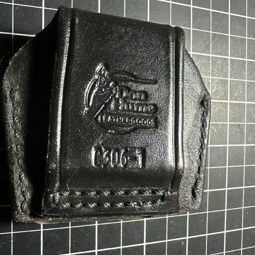 Don Hume leather handcuff holder Vintage nice