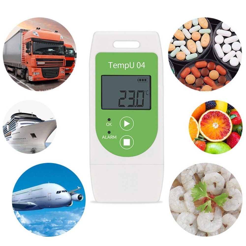 USB Temperature Data Logger 32000 Capacity TemperatureRecorder PDF Report Logger