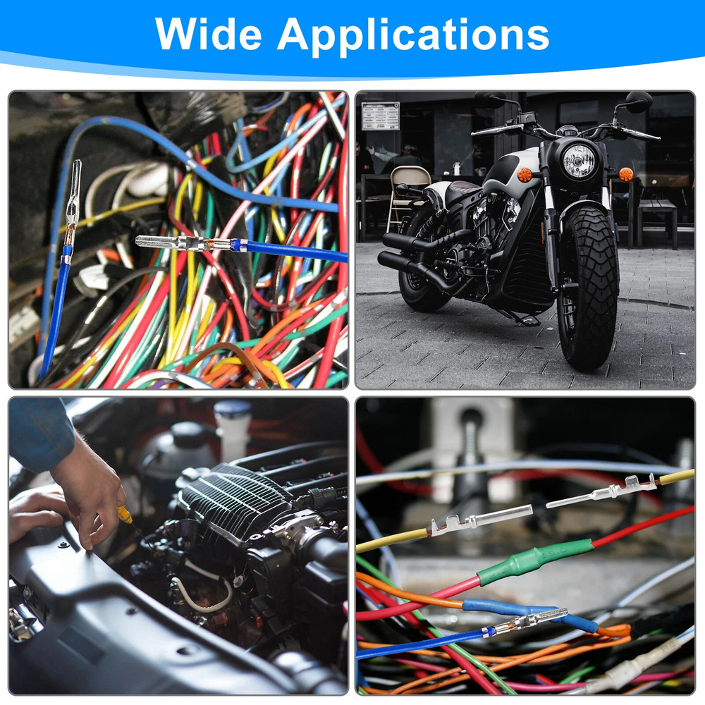 420PC Connector Pins 21 Types Electrical Wire Terminals 18PCS Extractor Tool Kit