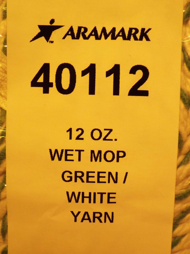 ARAMARK 40112 Loop-End Cotton String Mop Head Refill 6 inch Headband Replacement