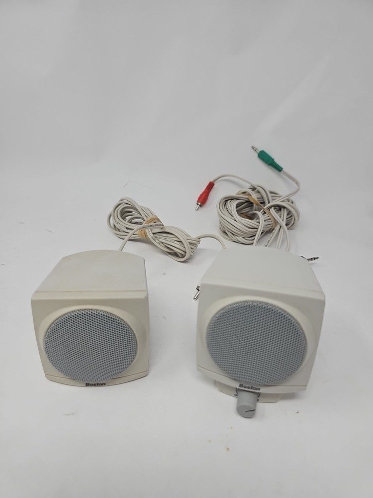 Boston BA635 Computer Satellite Speakers Missing Both Foot Stands