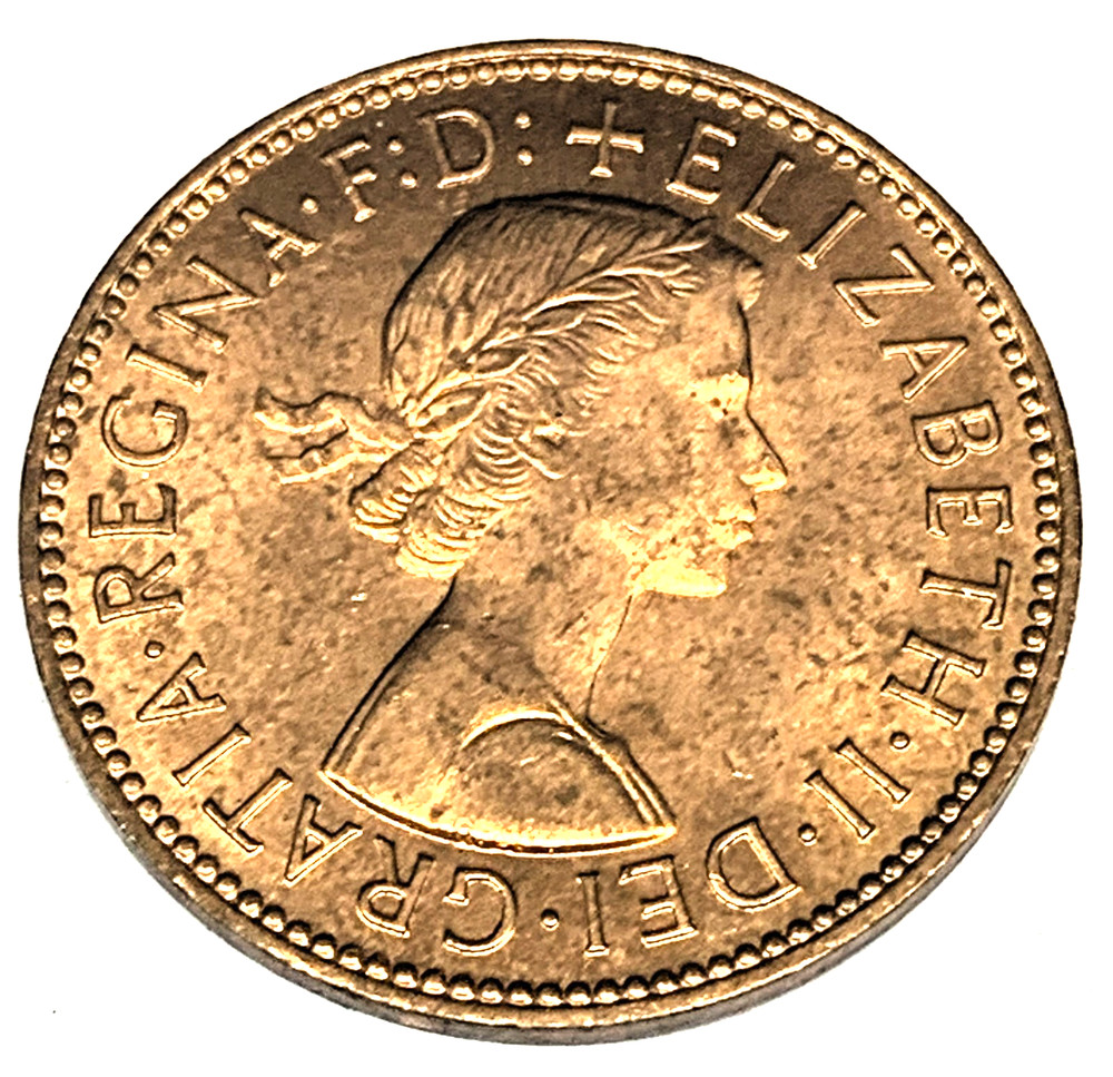 # C9550 GREAT BRITAIN COIN, HALF PENNY 1967