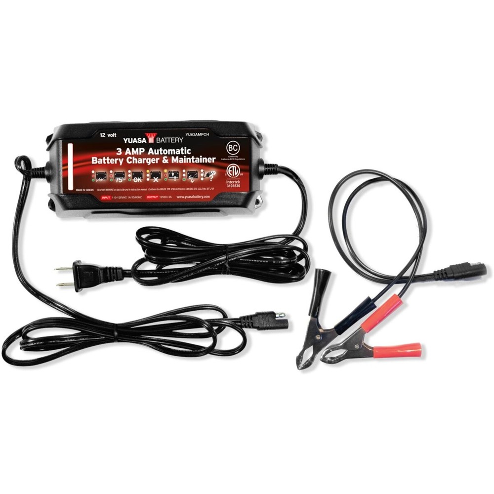 Yuasa 3 AMP Automatic Battery Charger - YUA3AMPCH