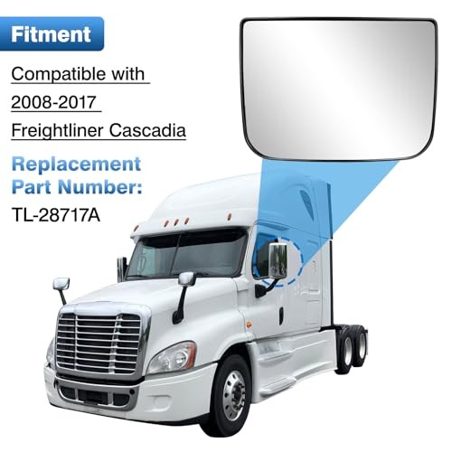 Lower Heated Side Mirror Glass Compatible with 2008 Lower Side Mirror Glass