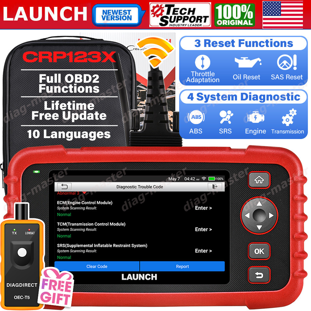LAUNCH CRP123X OBD2 Scanner ABS SRS Code Reader Check Engine Car Diagnostic Tool