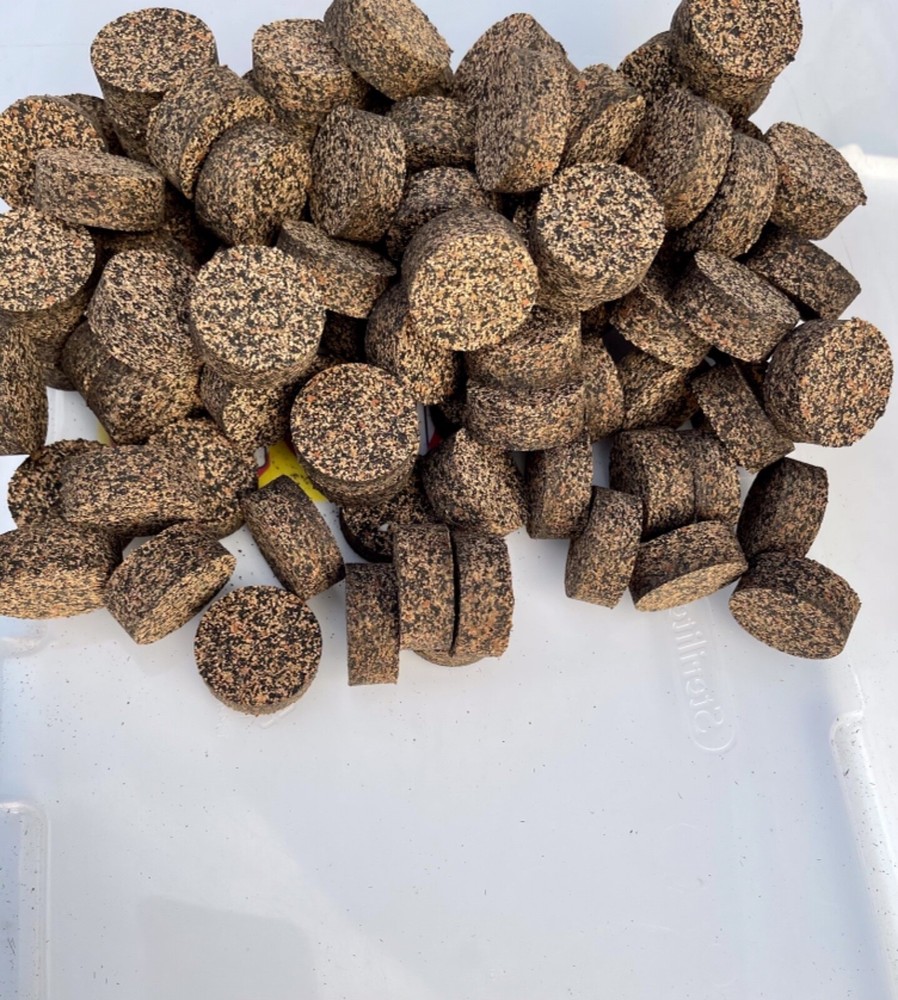 Cork Rings 100 Mixed Grain Rubberized #15, 1 1/4" x 1/2" Solid Blowout!