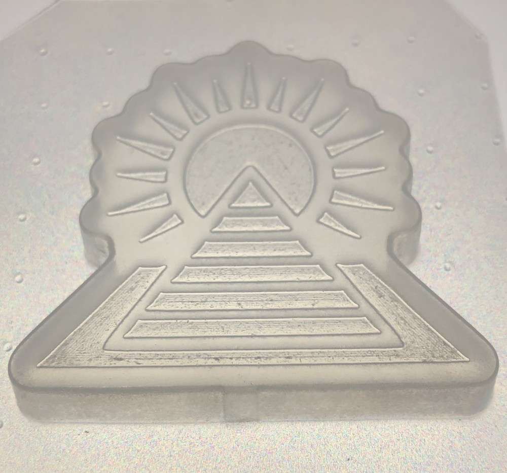 Sunlit Pyramid Mold for Chocolate, Soap or Resin