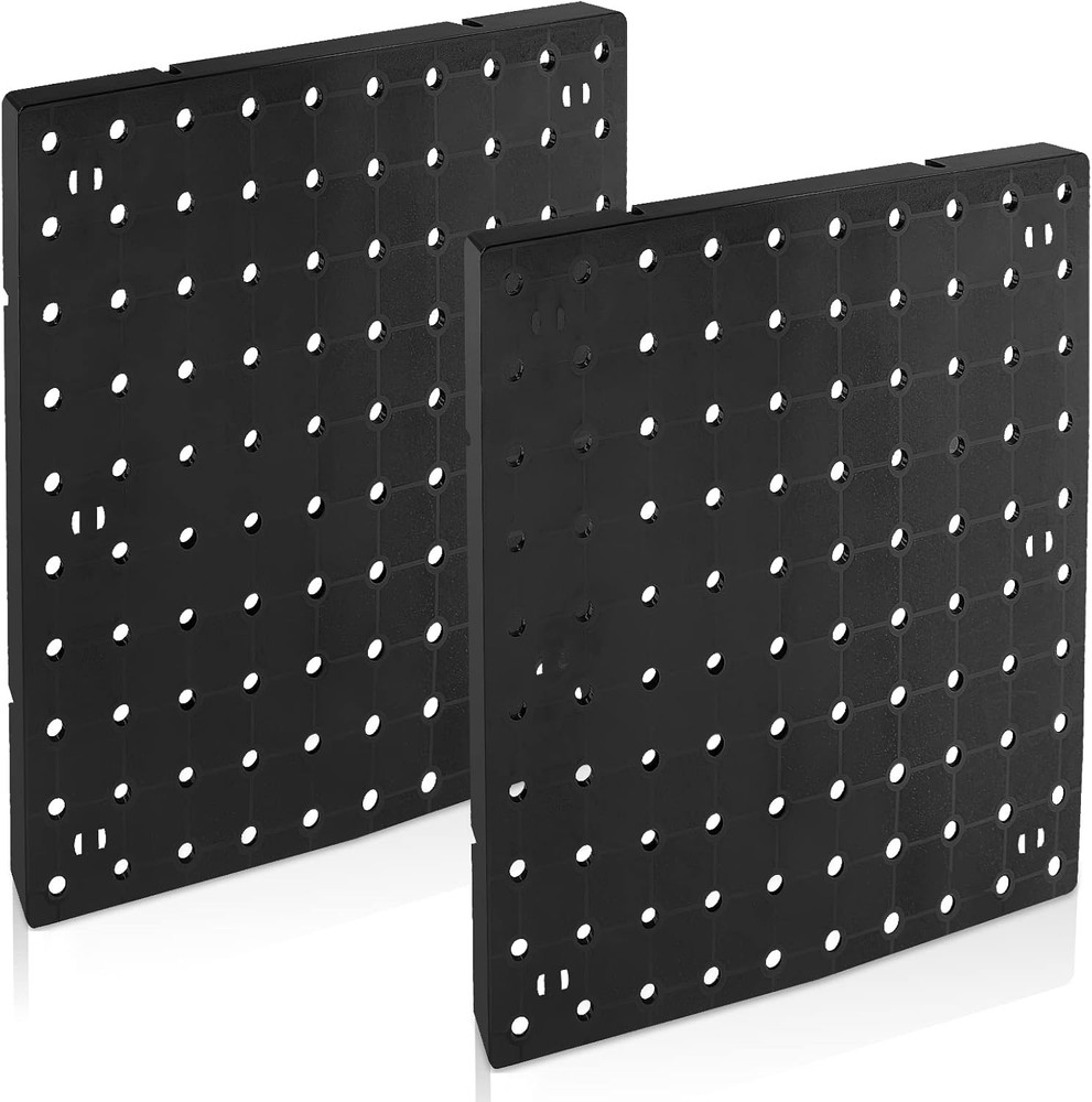 2 PCS Pegboard Wall Organizer, Self-Adhesive Peg Board Wall Panel Kits Pegboard