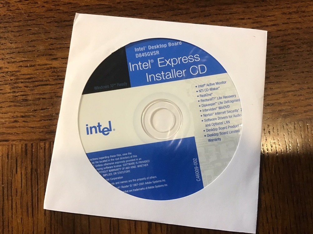 Intel Express Installer cd D845GVSR
