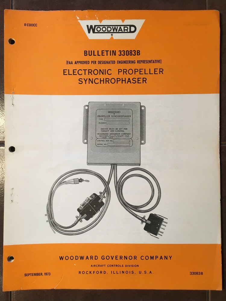 Woodward Electronic Propeller Synchrophaser Service Manual