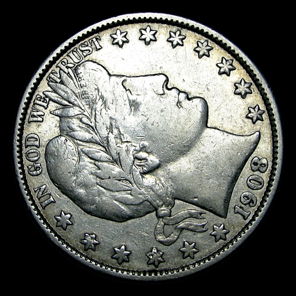 1908-O Barber Half Dollar Silver ---- Nice Coin ---- #327D