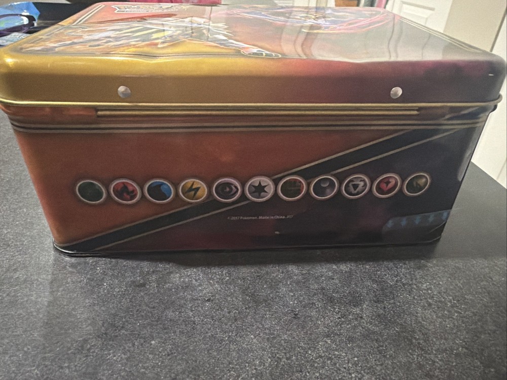 Pokemon Trading Card Game Shield Lunch Box Tin EMPTY