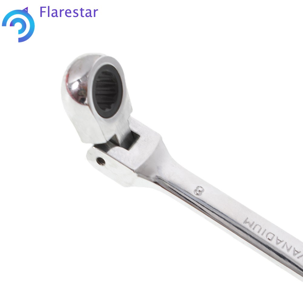 12Pcs Reversible Ratchet Wrench Ratcheting Socket Spanner Nut Tools 8‑19mm