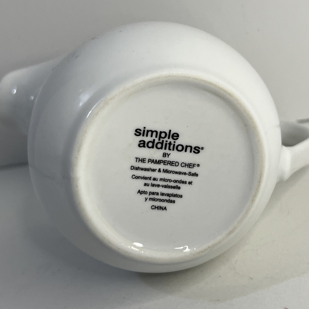 Pampered Chef White Ceramic Creamer #3111 replacement