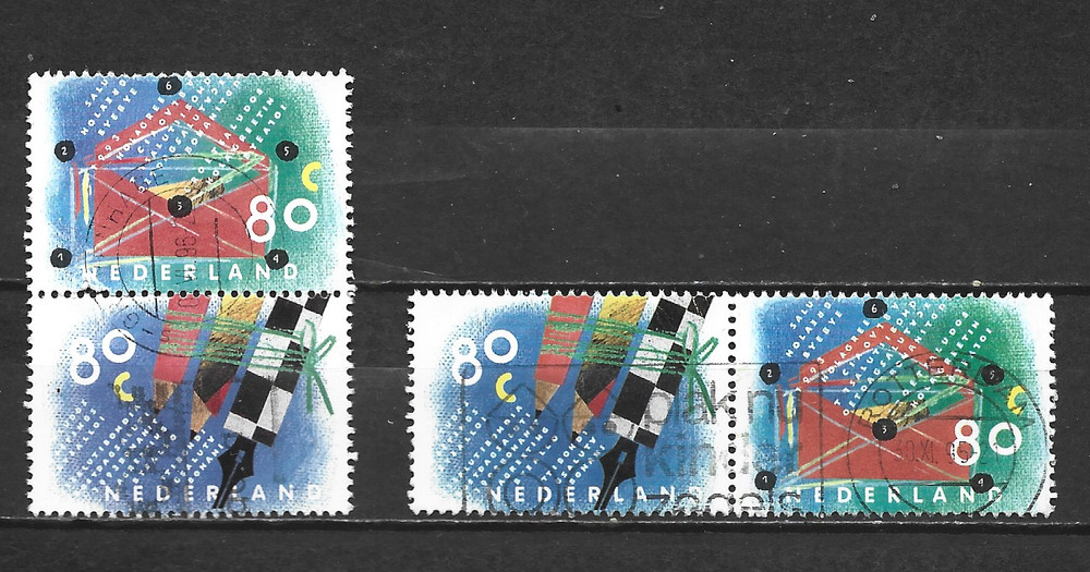 NETHERLANDS -1993 Letter Greetings-  USED SET