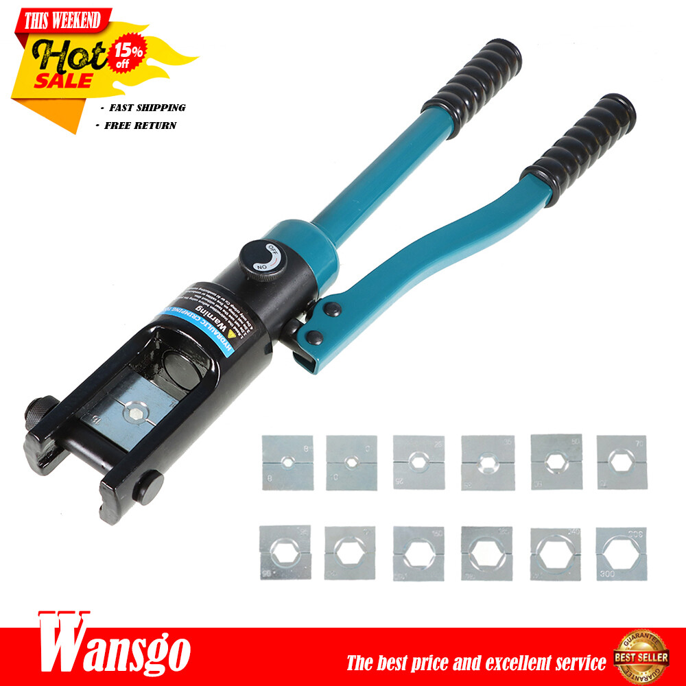 Hydraulic Cable Lug Crimper 16 MT Tool Kit Includes Crimping Tool W/13 Dies