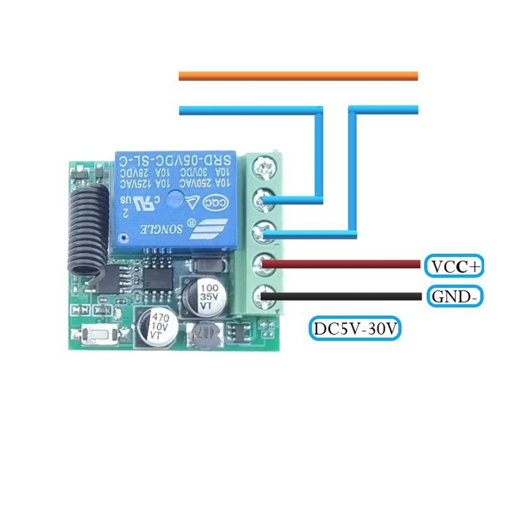 5-30V 1CH 433Mhz Universal Wireless Remote Control Switch Relay Receiver Module