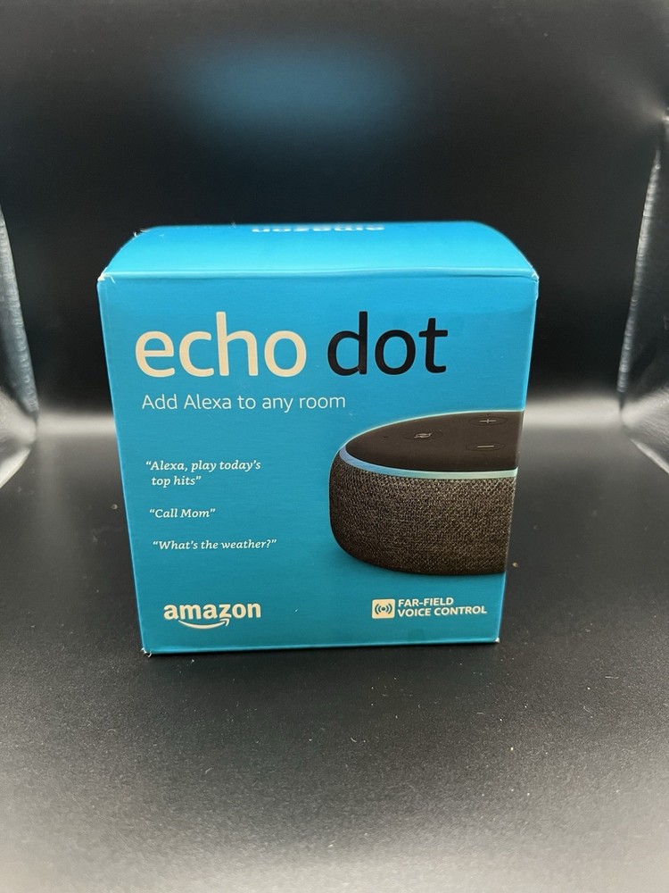 Echo Dot (3rd Gen) - Smart speaker with Alexa – Charcoal - Amazon Echo New