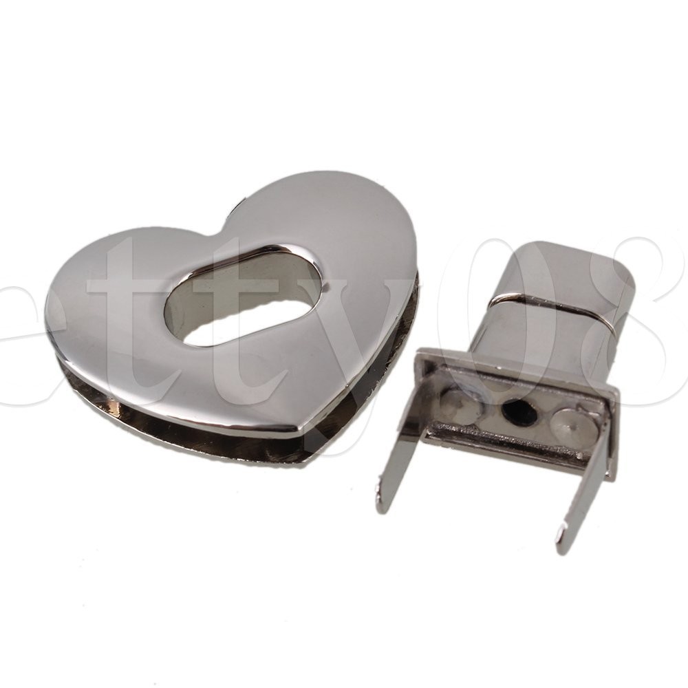 2x Bag Turn Button Latch Closure for DIY Leather Handbag Hardware Accessories
