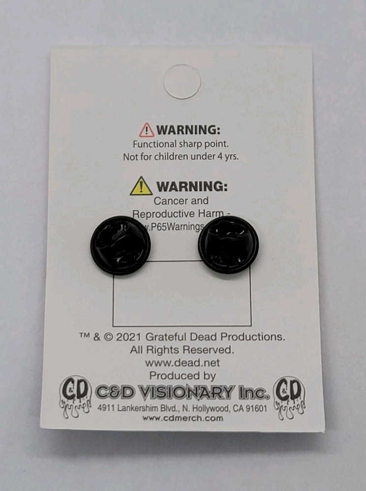 🎸 Grateful Dead Lightning Bolt Rectangle Logo Enamel Pin