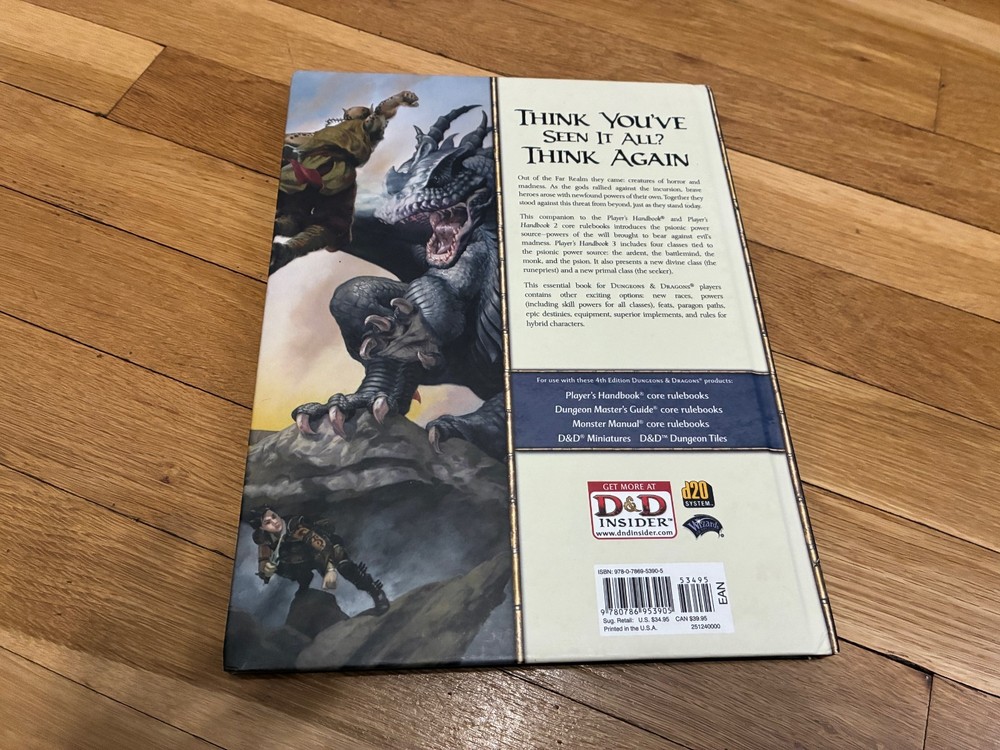 Dungeons & Dragons: Player's Handbook 3 HC 4e