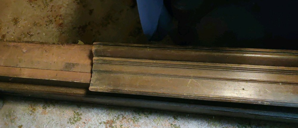Antique Solid Oak Pocket Doors from Mansion